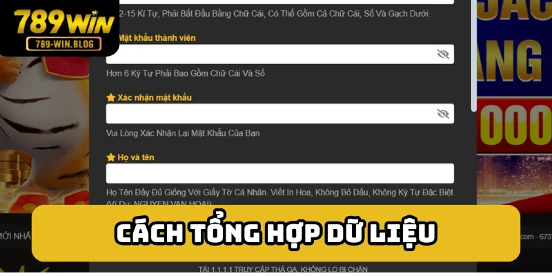 Cách thức tổng hợp dữ liệu liên quan đến hội viên Cách thức tổng hợp dữ liệu liên quan đến hội viên